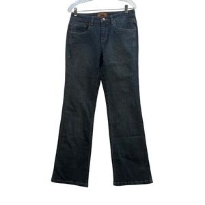 Lee One True Fit Low Rise Slight Flare Jeans Medium Wash Blue Womens 7/8 Y2K NWT